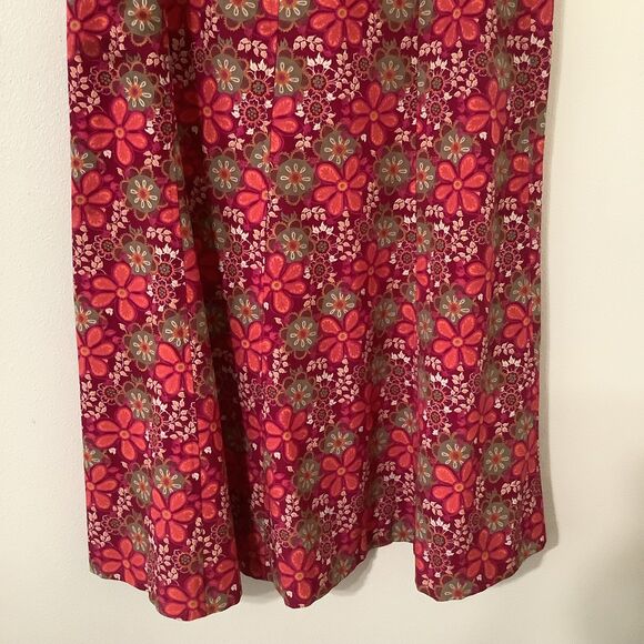 Vintage Y2K Pink Floral Fairy Boho Hippie Cottagecore Fairycore Maxi Skirt 10 - Picture 7 of 8